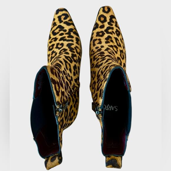SARTO by Franco Sarto Vianca Leopard Genuine Calf Hair Bootie – Sz 9 - Picture 6 of 8